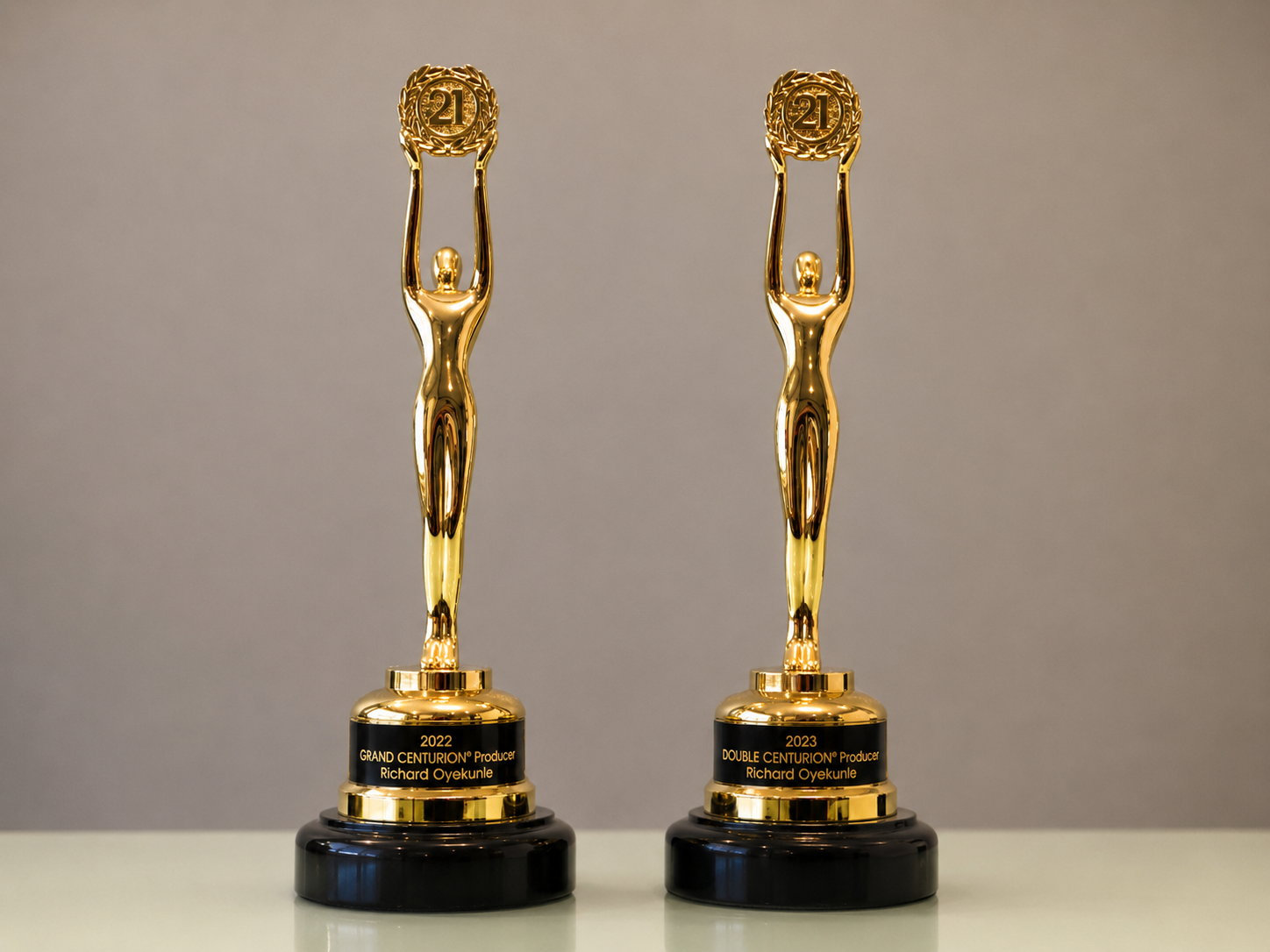 Century 21 Grand Centurion and Double Centurion Producer awards — Richard Oyekunle